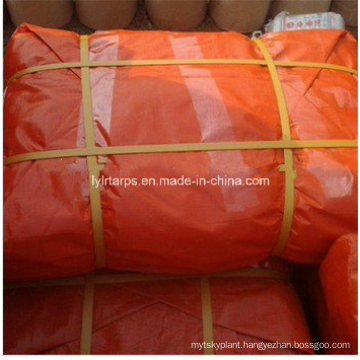 Orange Waterproof Fabric Tarp Sheet/PE Tarpaulin Sheet